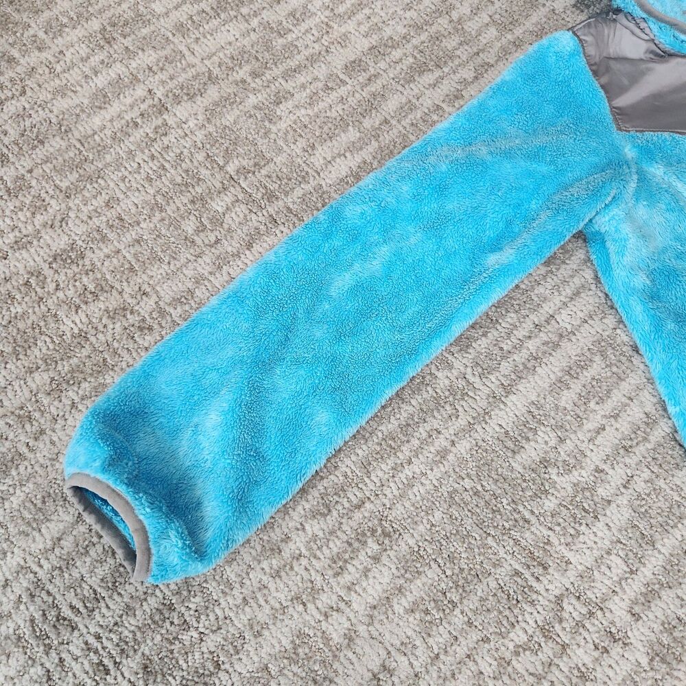 The North Face girl's G Oso Hoodie fleece zip-up jacket blue size L 14/16 - Picture 7 of 12